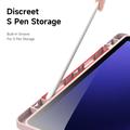 Samsung Galaxy Tab S10 FE/S9 FE/S9 Dux Ducis Magi avtakbart 2-i-1 folio-etui - Rosa