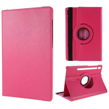 Samsung Galaxy Tab S10 FE+ 360 Rotary Folio-etui - Hot Pink