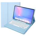 Samsung Galaxy Tab S10 FE+ Etui med Bluetooth-tastatur - Baby Blå