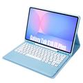 Samsung Galaxy Tab S10 FE+ Etui med Bluetooth-tastatur - Baby Blå