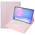 Samsung Galaxy Tab S10 FE+ Etui med Bluetooth-tastatur - Rosa