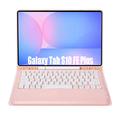 Samsung Galaxy Tab S10 FE+ Etui med Bluetooth-tastatur - Rosa