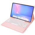 Samsung Galaxy Tab S10 FE+ Etui med Bluetooth-tastatur - Rosa