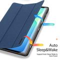 Samsung Galaxy Tab S10 FE+ Dux Ducis Domo Tri-Fold Smart Folio-etui - Blå