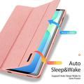 Samsung Galaxy Tab S10 FE+ Dux Ducis Domo Tri-Fold Smart Folio-etui - Rosa