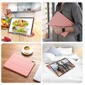 Samsung Galaxy Tab S10 FE+ Dux Ducis Domo Tri-Fold Smart Folio-etui - Rosa