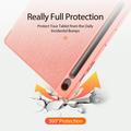 Samsung Galaxy Tab S10 FE+ Dux Ducis Domo Tri-Fold Smart Folio-etui - Rosa
