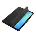 Samsung Galaxy Tab S10 FE+ Nillkin Bumper Smart Folio-etui - Svart / Gjennomsiktig
