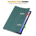 Samsung Galaxy Tab S10 FE+ Tri-Fold Series Smart Folio-etui - svartgrønn