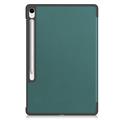 Samsung Galaxy Tab S10 FE+ Tri-Fold Series Smart Folio-etui - svartgrønn