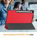 Samsung Galaxy Tab S10 FE+ Tri-Fold Series Smart Folio-etui - rød