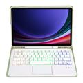 Samsung Galaxy Tab S10 Lite/S10 FE/S9 FE/S9 Bluetooth-tastaturveske - Lys grønn