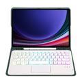 Samsung Galaxy Tab S10 Lite/S10 FE/S9 FE/S9 Bluetooth-tastaturveske - mørkegrønn
