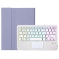 Samsung Galaxy Tab S10 Lite/S10 FE/S9 FE/S9 Bluetooth-tastaturveske - Lilla