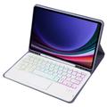 Samsung Galaxy Tab S10 Lite/S10 FE/S9 FE/S9 Bluetooth-tastaturveske - Lilla