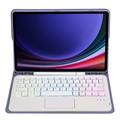 Samsung Galaxy Tab S10 Lite/S10 FE/S9 FE/S9 Bluetooth-tastaturveske - Lilla