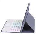 Samsung Galaxy Tab S10 Lite/S10 FE/S9 FE/S9 Bluetooth-tastaturveske - Lilla
