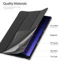 Samsung Galaxy Tab S10 Ultra Dux Ducis Domo Tri-Fold Smart Folio-etui - Svart