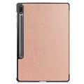 Samsung Galaxy Tab S10+ Tri-Fold Series Smart Folio-deksel - Roségull
