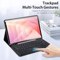 Samsung Galaxy Tab S11 Dux Ducis TK Bluetooth-tastaturveske med berøringsplate - Svart