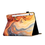 Samsung Galaxy Tab S11 Smart Folio-etui - Oransje sommerfugler