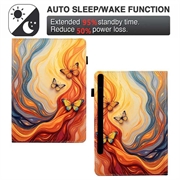 Samsung Galaxy Tab S11 Smart Folio-etui - Oransje sommerfugler