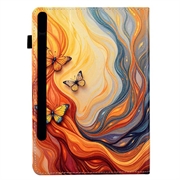 Samsung Galaxy Tab S11 Smart Folio-etui - Oransje sommerfugler