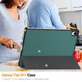 Samsung Galaxy Tab S11 Tri-Fold Series Smart Folio-etui - svartgrønn
