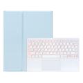 Samsung Galaxy Tab S11 Ultra Bluetooth-tastaturveske med berøringsplate - babyblå