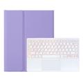Samsung Galaxy Tab S11 Ultra Bluetooth-tastaturveske med berøringsplate - Lila
