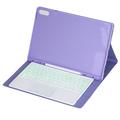 Samsung Galaxy Tab S11 Ultra Bluetooth-tastaturveske med berøringsplate - Lila