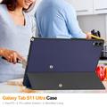 Samsung Galaxy Tab S11 Ultra Tri-Fold Series Smart Folio-etui - mørkeblå
