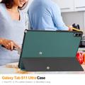 Samsung Galaxy Tab S12 Ultra Tri-Fold Series Smart Folio-etui - svartgrønn