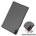 Samsung Galaxy Tab S12 Ultra Tri-Fold Series Smart Folio-etui - Grå