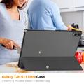 Samsung Galaxy Tab S12 Ultra Tri-Fold Series Smart Folio-etui - Grå