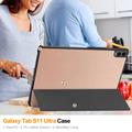 Samsung Galaxy Tab S12 Ultra Tri-Fold Series Smart Folio-etui - rosa gull