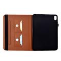 Samsung Galaxy Tab S12+ Butterfly Smart Folio-etui med kortlommer - brun
