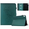 Samsung Galaxy Tab S12+ Butterfly Smart Folio-etui med kortlommer - grønn