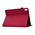 Samsung Galaxy Tab S12+ Butterfly Smart Folio-etui med kortlommer - Sterk rosa