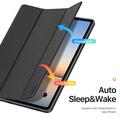 Samsung Galaxy Tab S12+ Dux Ducis Domo Tri-Fold Smart Folio-etui - Svart