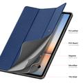 Samsung Galaxy Tab S12+ Dux Ducis Domo Tri-Fold Smart Folio-etui - Blå
