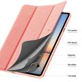 Samsung Galaxy Tab S12+ Dux Ducis Domo Tri-Fold Smart Folio-etui - Rosa