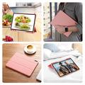 Samsung Galaxy Tab S12+ Dux Ducis Domo Tri-Fold Smart Folio-etui - Rosa