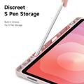 Samsung Galaxy Tab S12+ Dux Ducis Magi avtakbart 2-i-1 folio-etui - Rosa