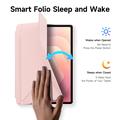 Samsung Galaxy Tab S12+ Dux Ducis Magi avtakbart 2-i-1 folio-etui - Rosa