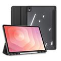Samsung Galaxy Tab S12+ Dux Ducis Toby Tri-Fold Smart Folio-etui - Svart