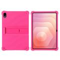 Samsung Galaxy Tab S12+ Silikonetui med kickstand - Varm Rosa