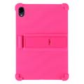 Samsung Galaxy Tab S12+ Silikonetui med kickstand - Varm Rosa