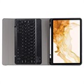 Samsung Galaxy Tab S8 Etui med Bluetooth-tastatur - Blå