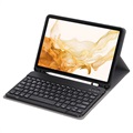 Samsung Galaxy Tab S8 Etui med Bluetooth-tastatur - Blå